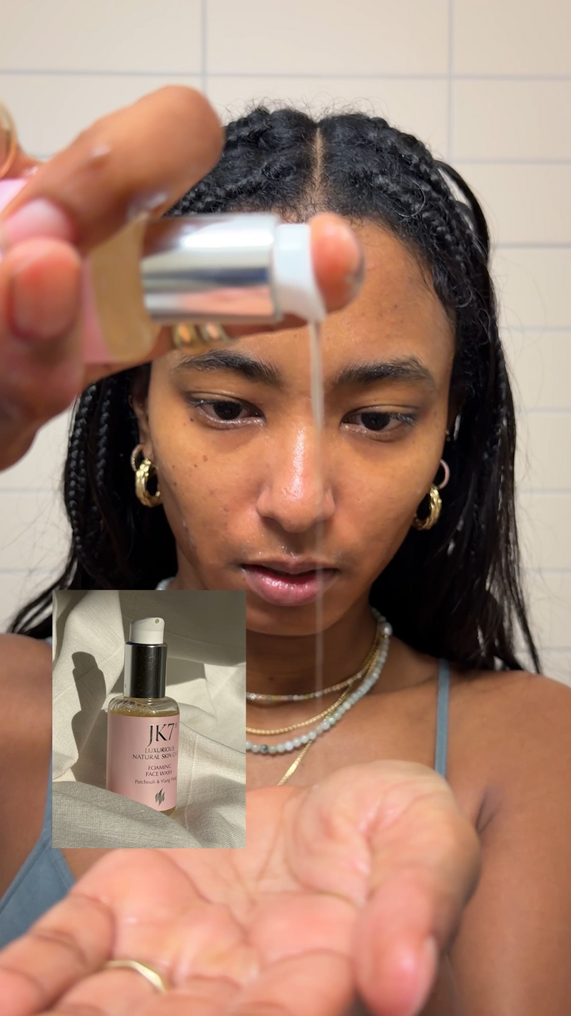 Foaming Face Wash appication
